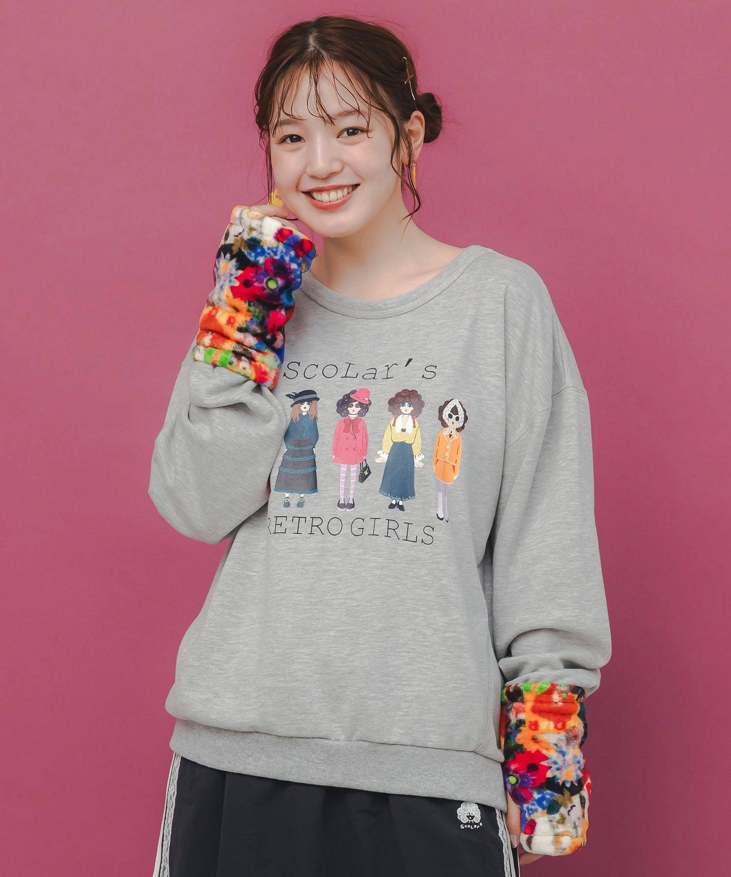 153696：スカラー柄展開フランネルプルオーバーの通販-ScoLar