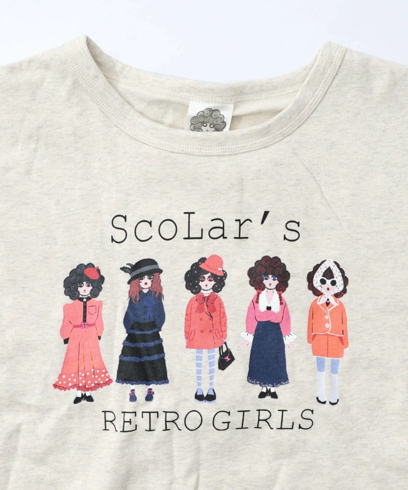 アームウォーマー付き レトロ柄裏毛プルオーバー-20