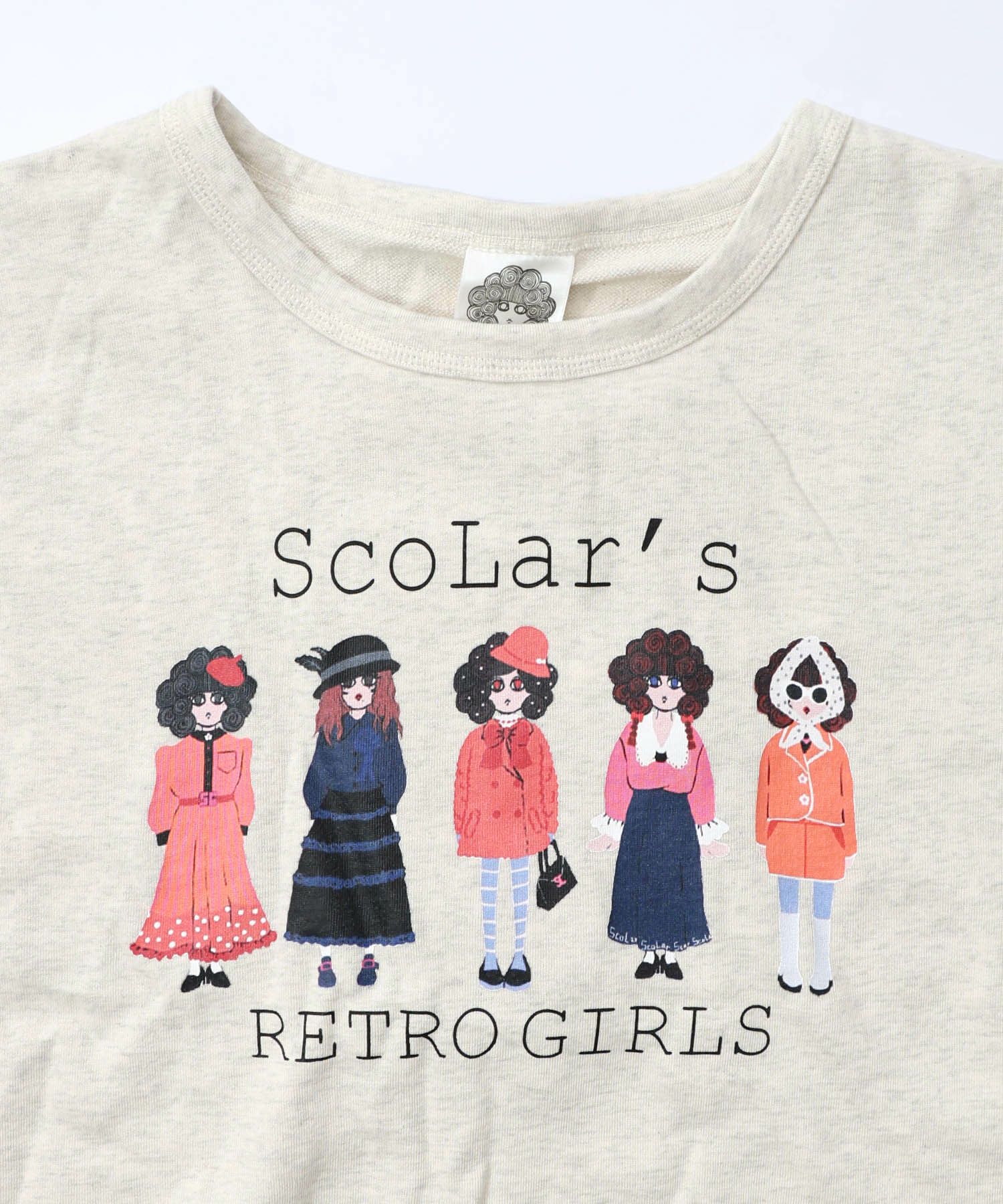 アームウォーマー付き レトロ柄裏毛プルオーバー-20