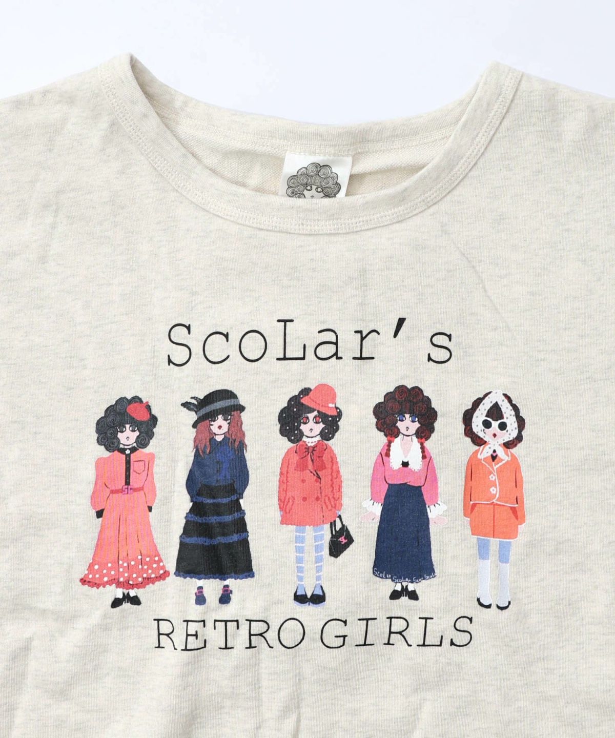 アームウォーマー付き レトロ柄裏毛プルオーバー-20