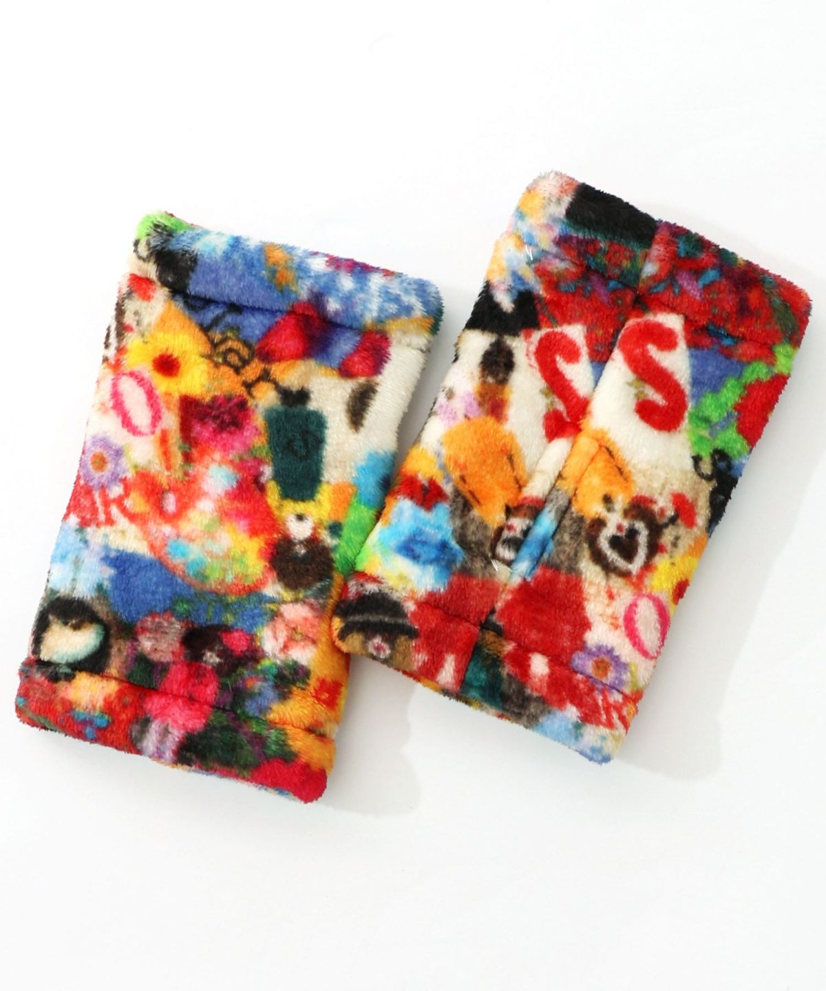 アームウォーマー付き レトロ柄裏毛プルオーバー-25