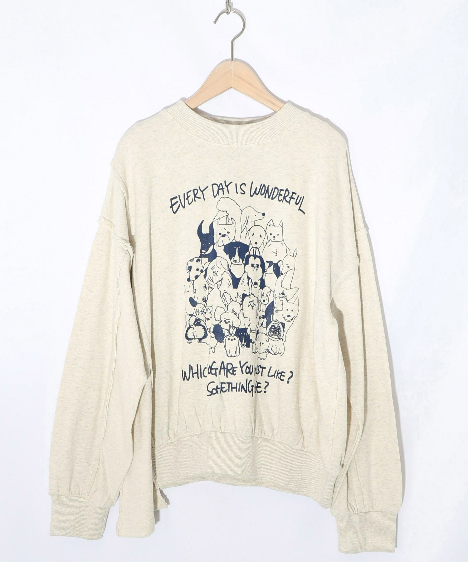 毎日がわんダフル柄アシメプルオーバー-7