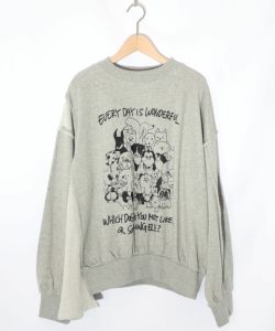 153742：毎日がわんダフル柄アシメプルオーバーの通販-ScoLar