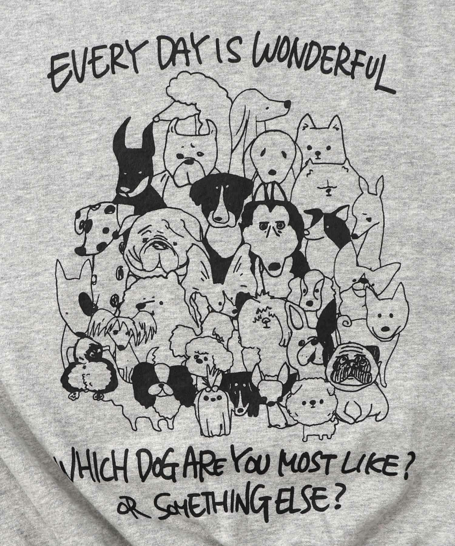 毎日がわんダフル柄アシメプルオーバー-10