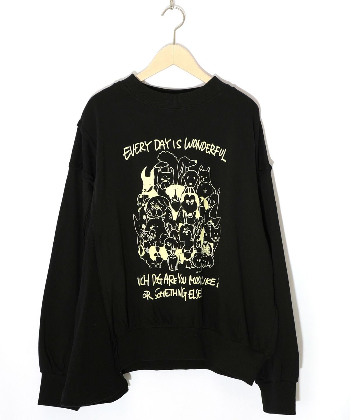 毎日がわんダフル柄アシメプルオーバー-11