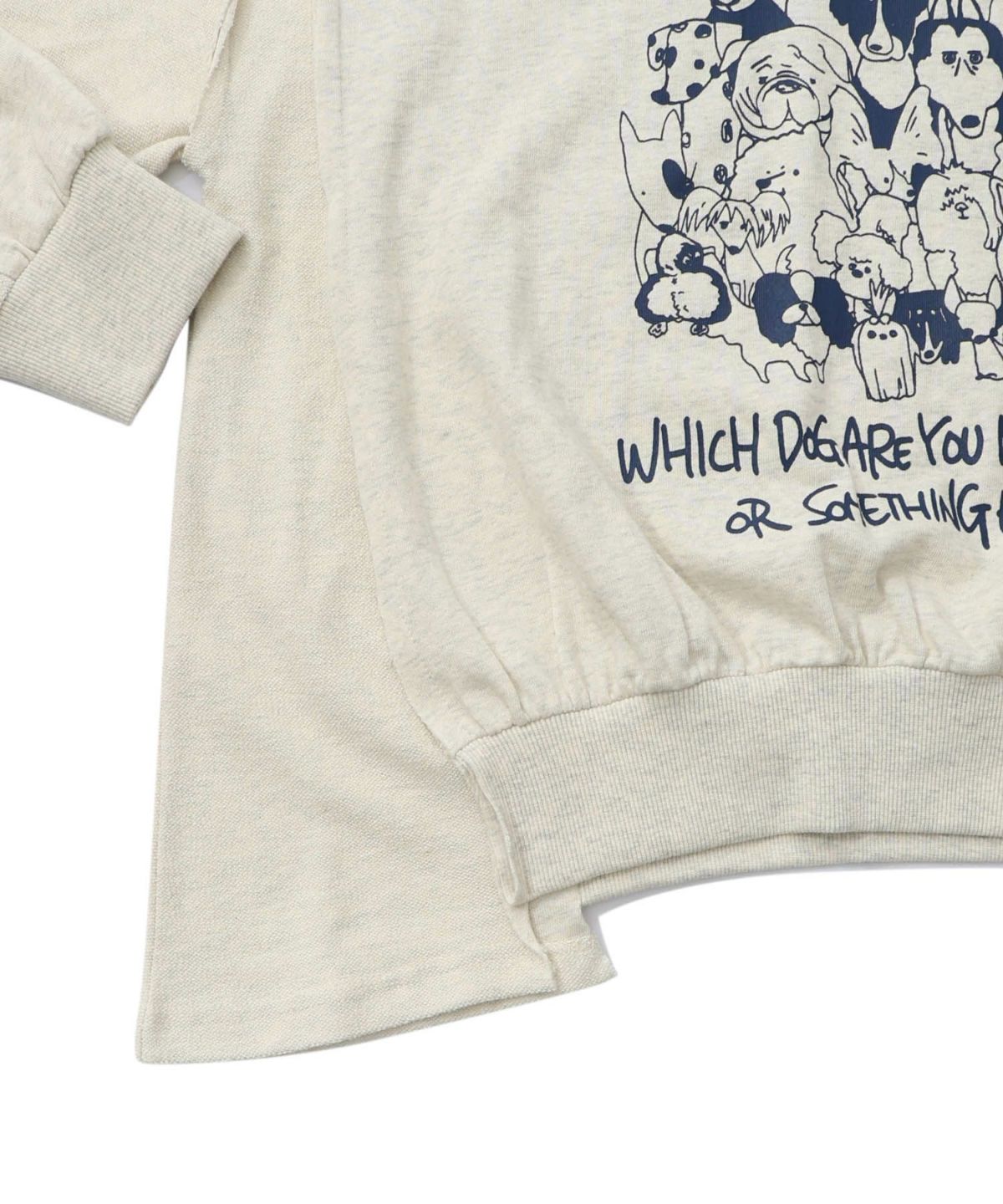 毎日がわんダフル柄アシメプルオーバー-15