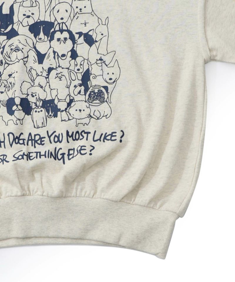 153742：毎日がわんダフル柄アシメプルオーバーの通販-ScoLar