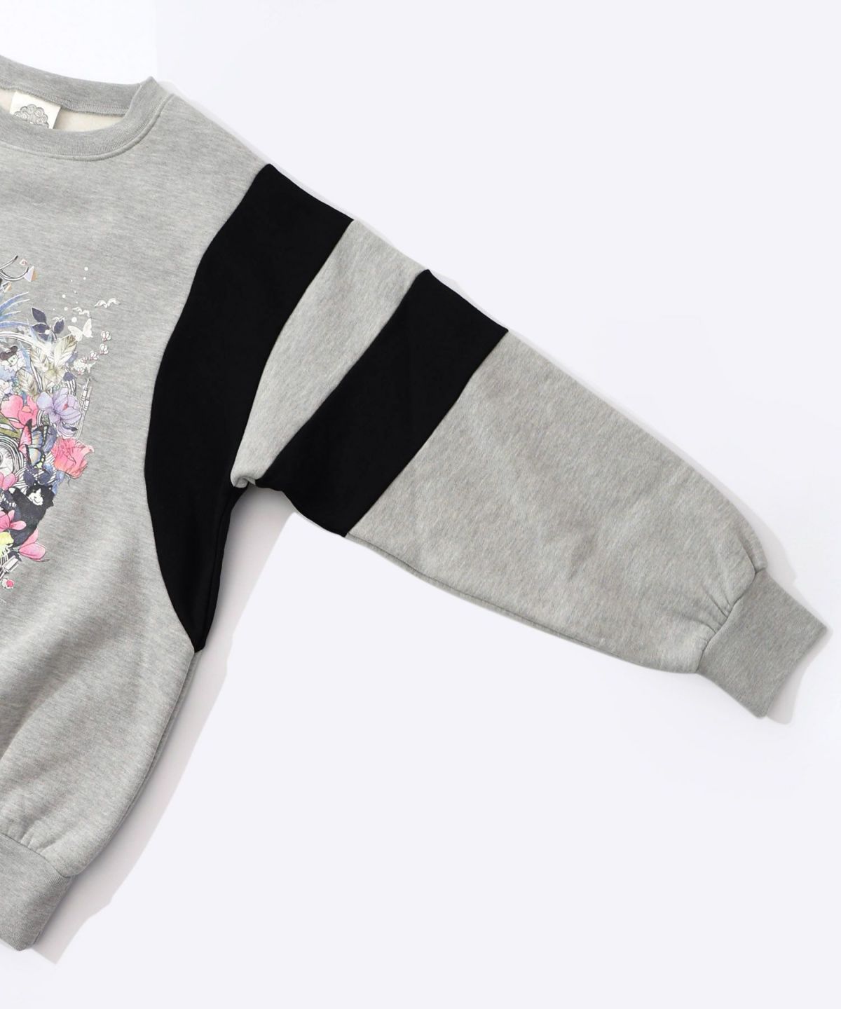 花×宇宙×アート バイカラー裏毛プルオーバー-15