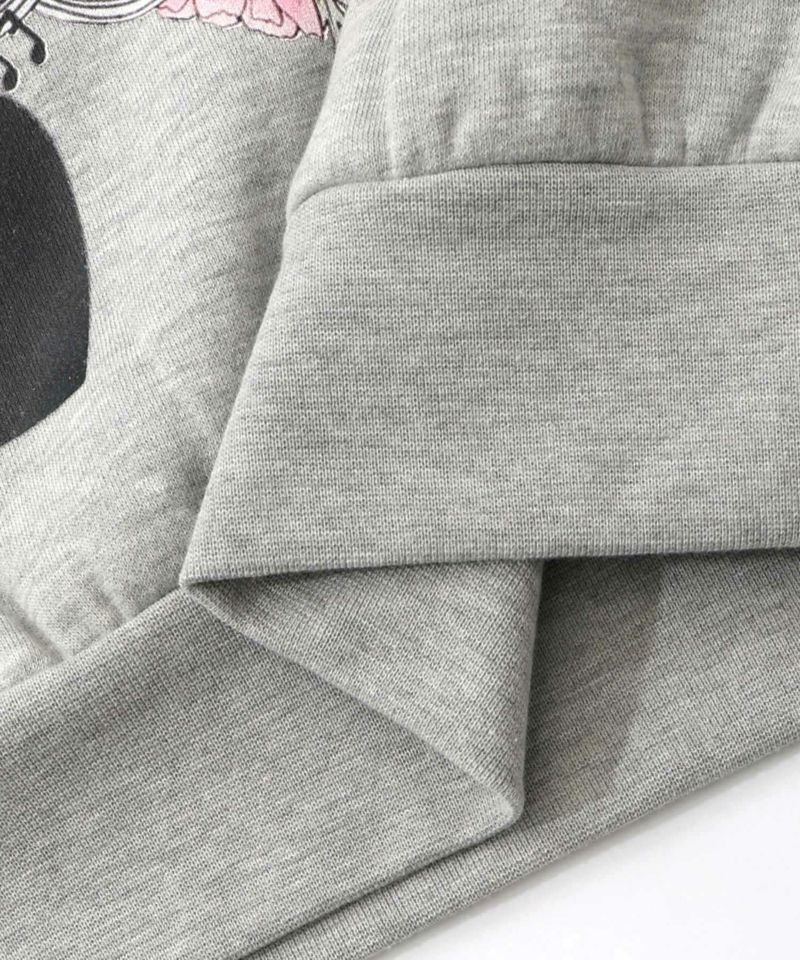 花×宇宙×アート バイカラー裏起毛プルオーバー-24