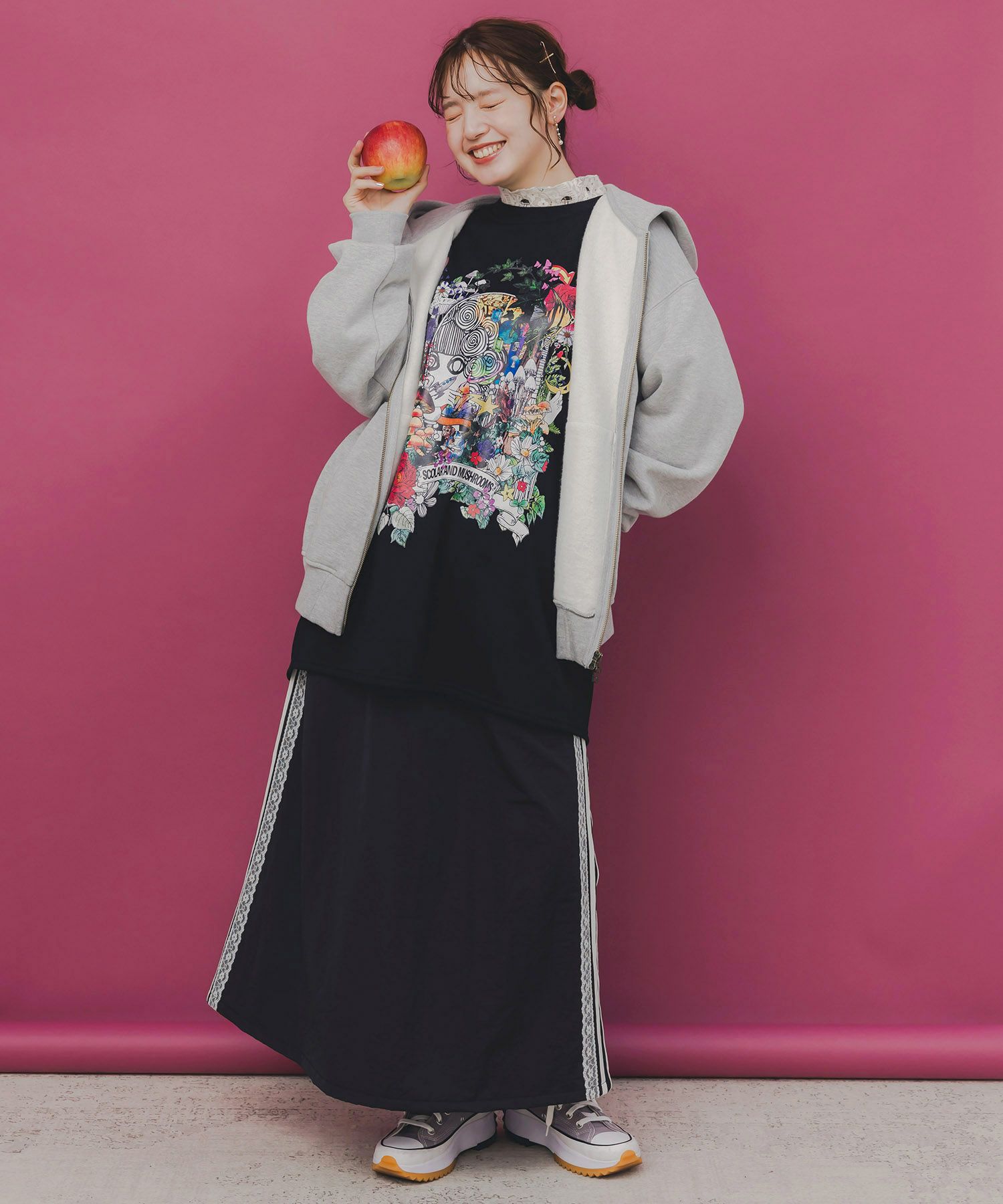 スカラーハイウェイ ヴィンテージ風パーカー-2