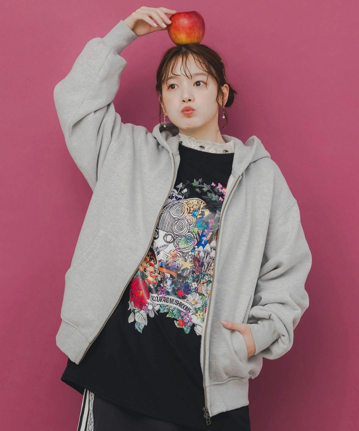 スカラーハイウェイ ヴィンテージ風パーカー-3