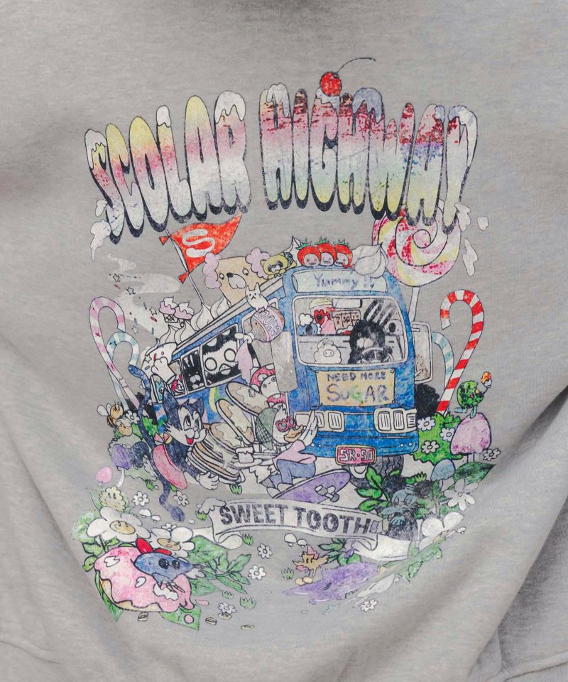 スカラーハイウェイ ヴィンテージ風パーカー-7