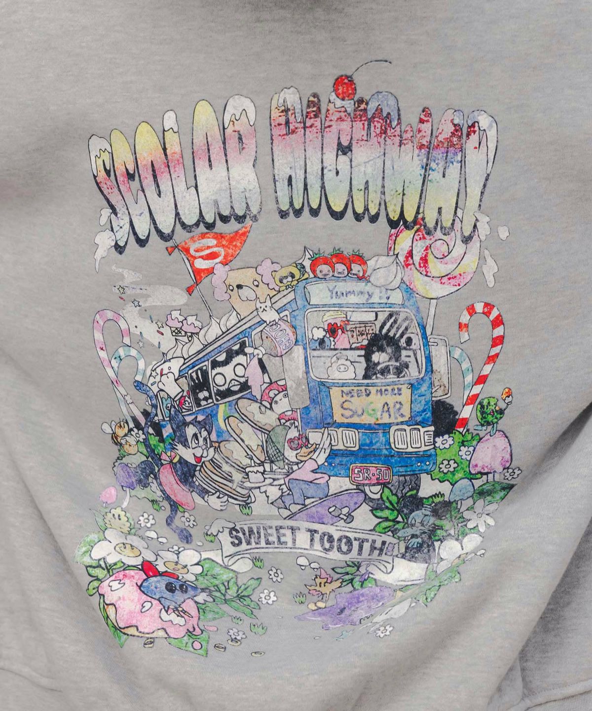 スカラーハイウェイ ヴィンテージ風パーカー-7