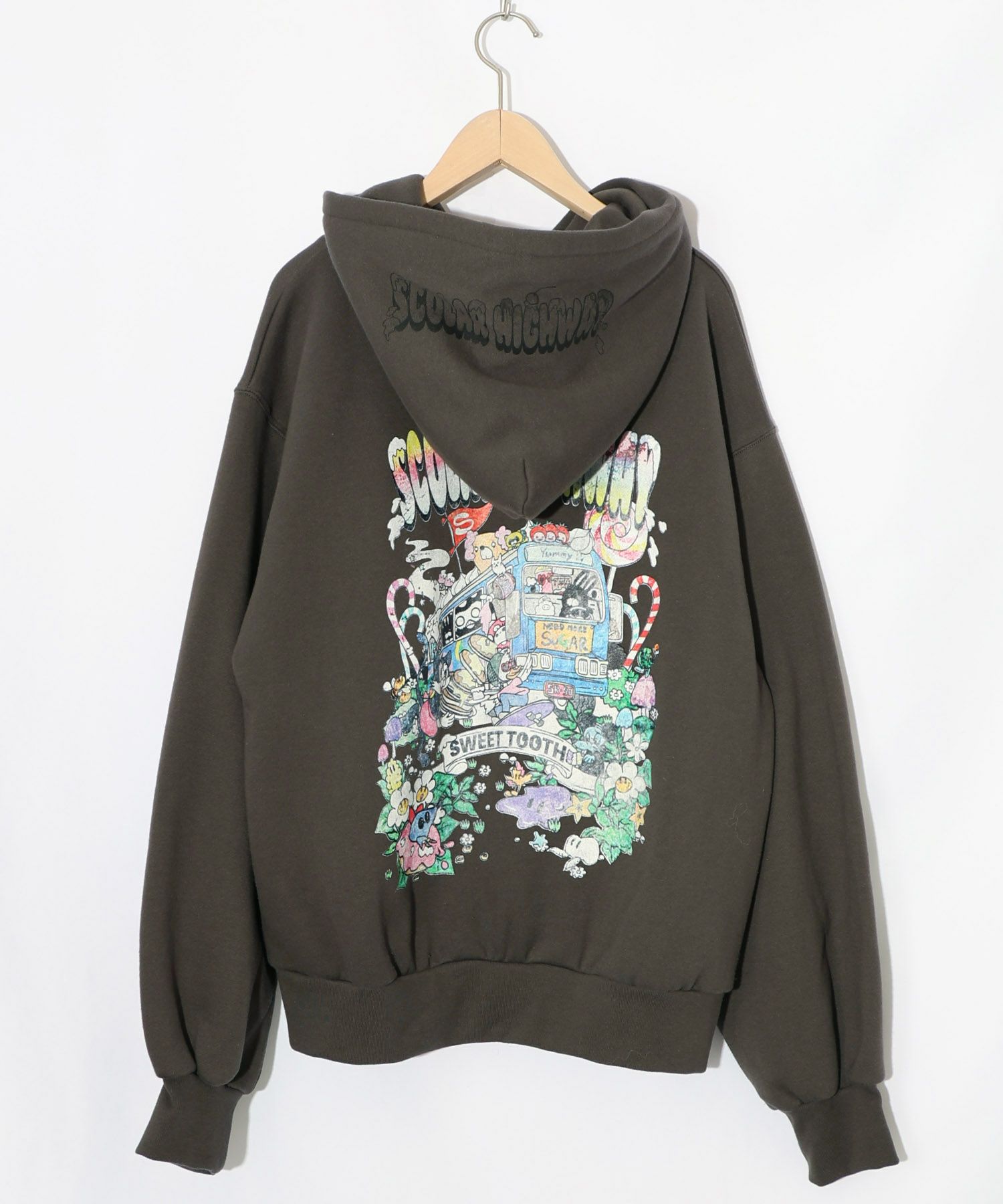 スカラーハイウェイ ヴィンテージ風パーカー-9