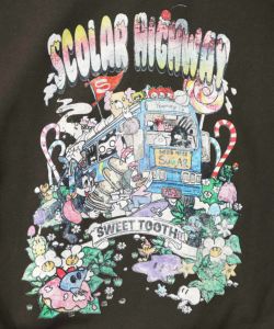 スカラーハイウェイ ヴィンテージ風パーカー-10