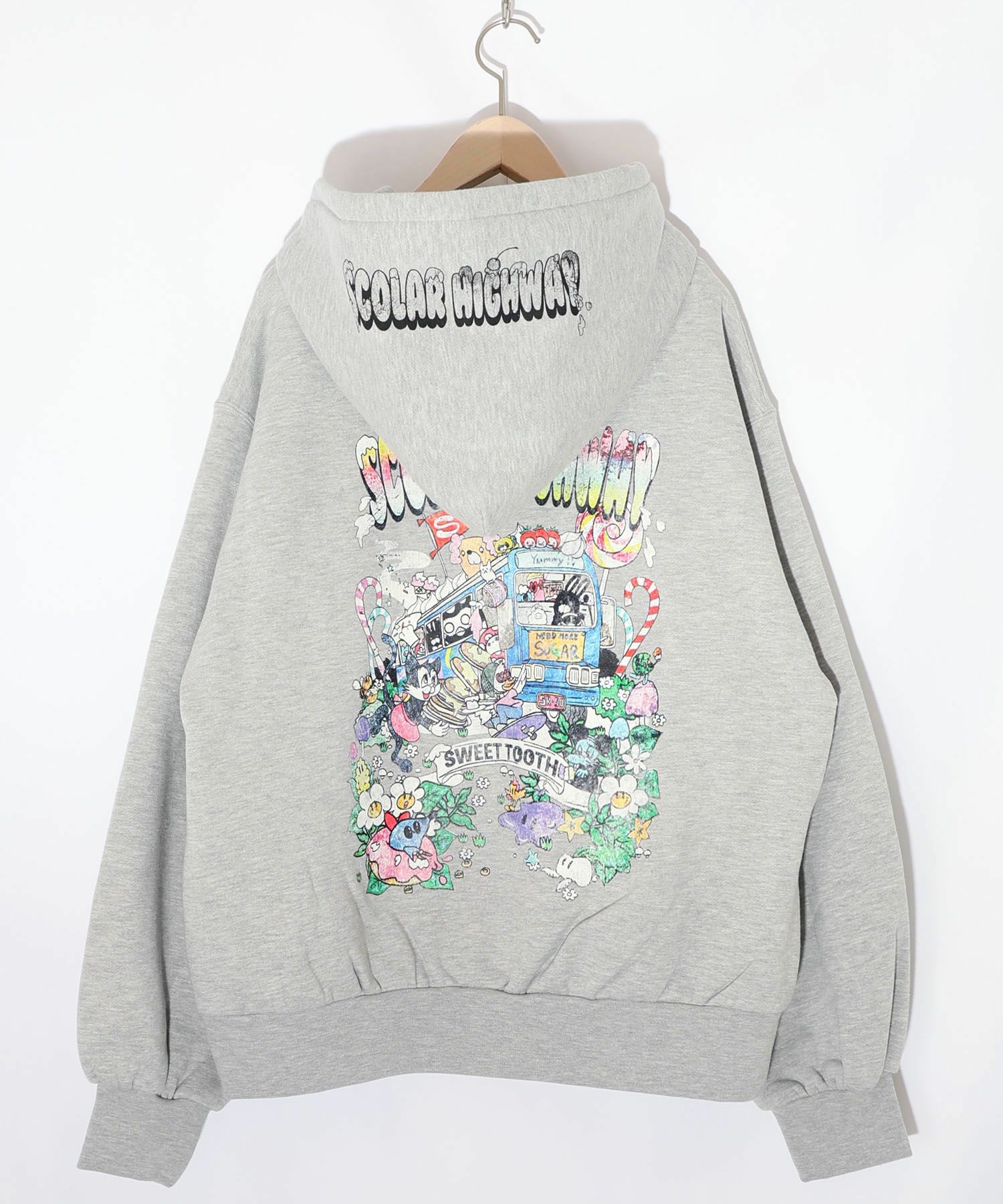 スカラーハイウェイ ヴィンテージ風パーカー-12