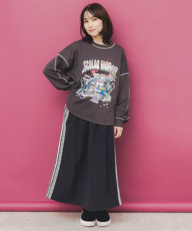 スカラーハイウェイ ヴィンテージ風プルオーバー-2