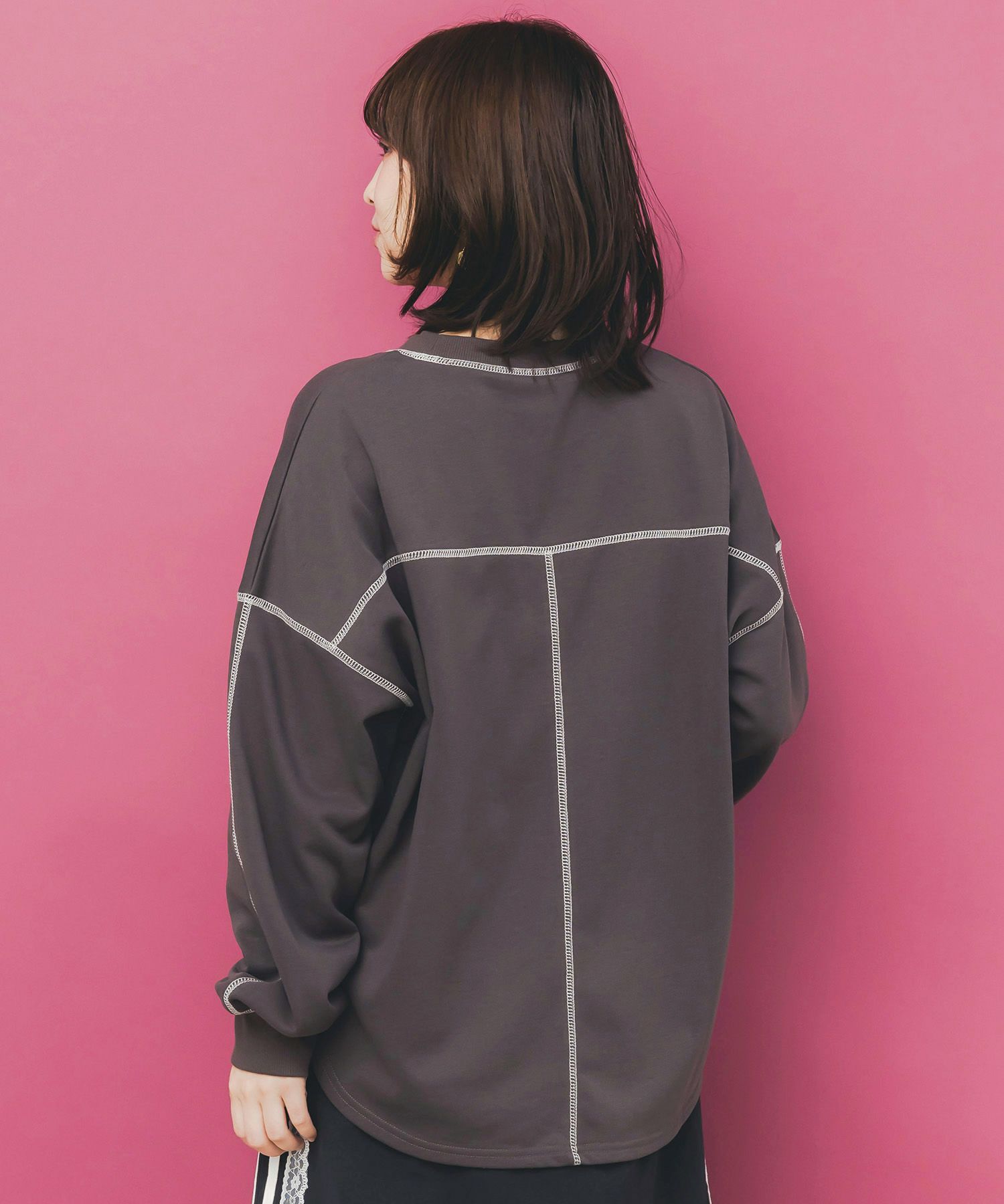 スカラーハイウェイ ヴィンテージ風プルオーバー-5