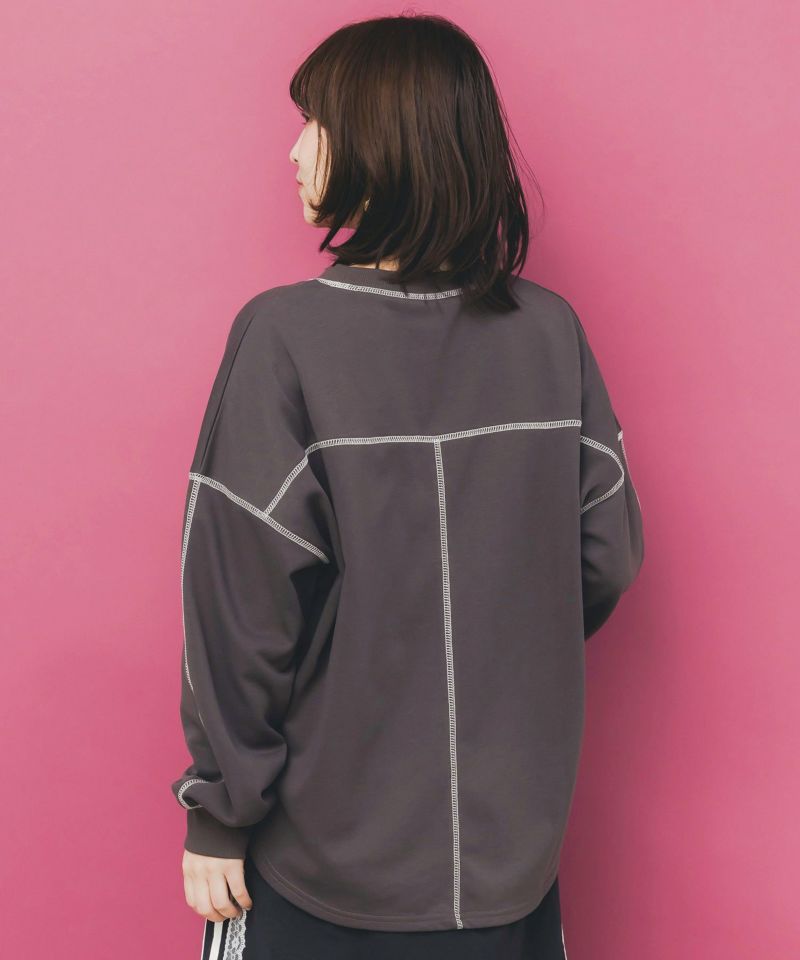 スカラーハイウェイ ヴィンテージ風プルオーバー-5