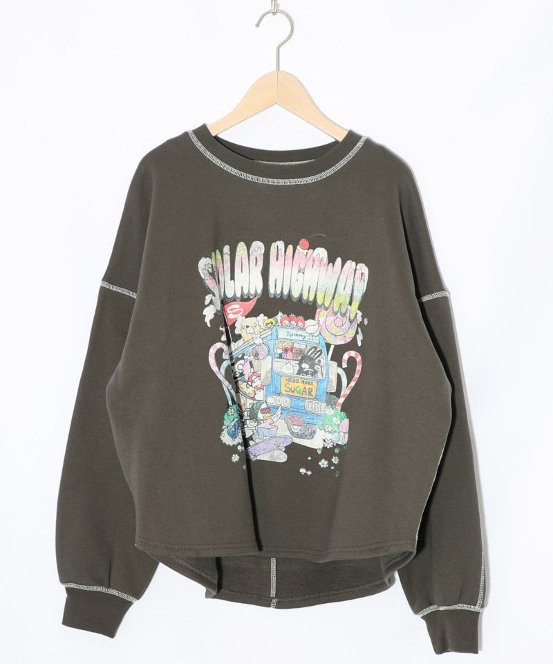 スカラーハイウェイ ヴィンテージ風プルオーバー-8