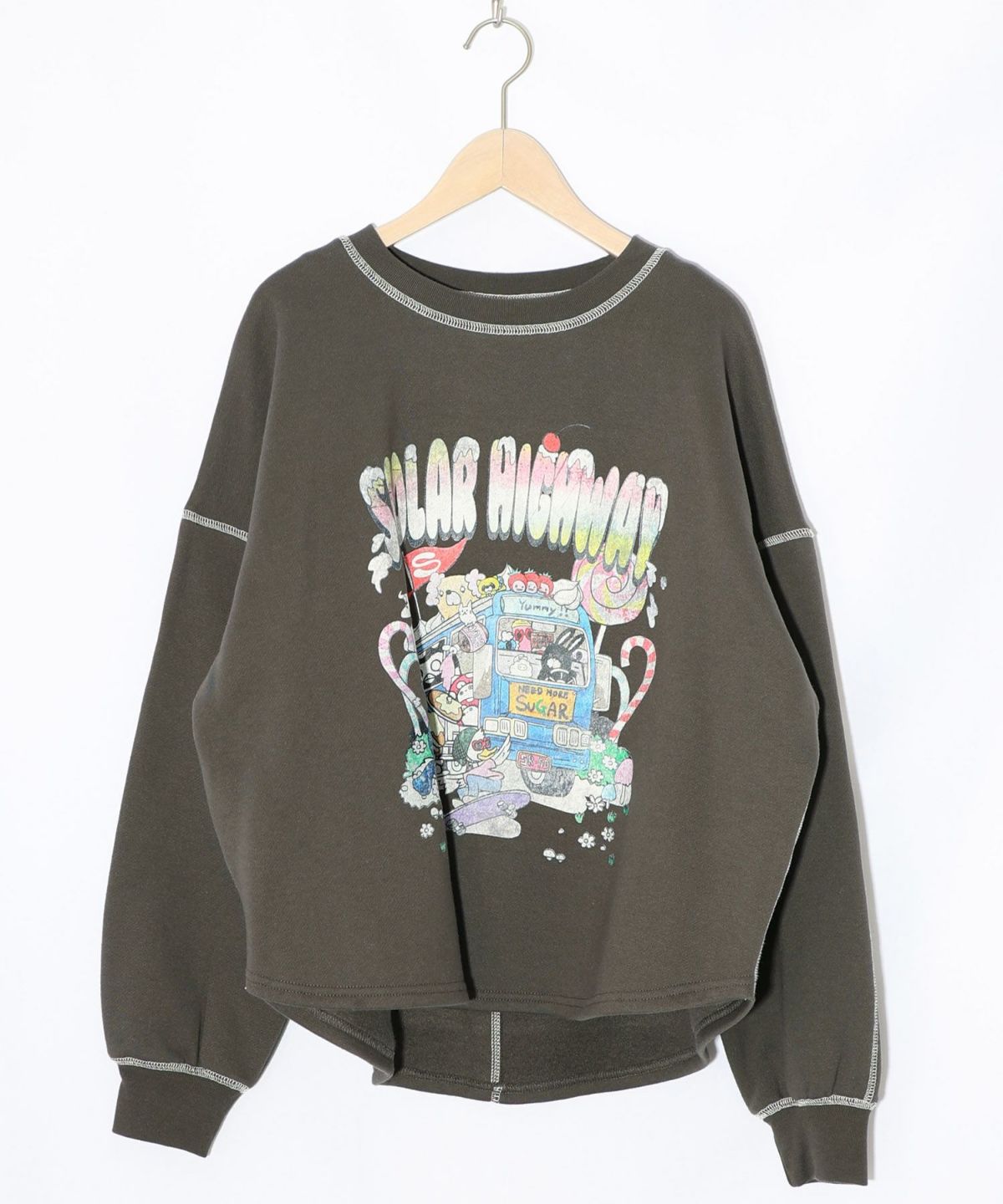 スカラーハイウェイ ヴィンテージ風プルオーバー-8