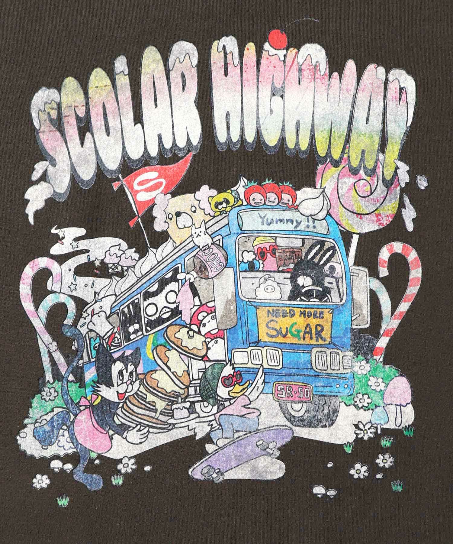 スカラーハイウェイ ヴィンテージ風プルオーバー-10