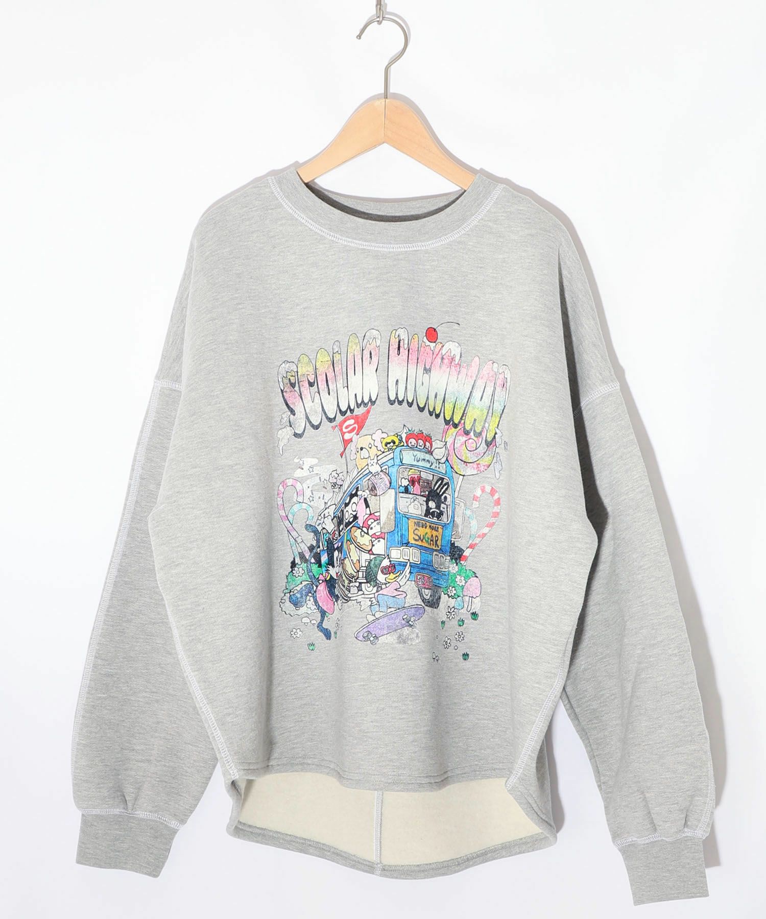 スカラーハイウェイ ヴィンテージ風プルオーバー-11