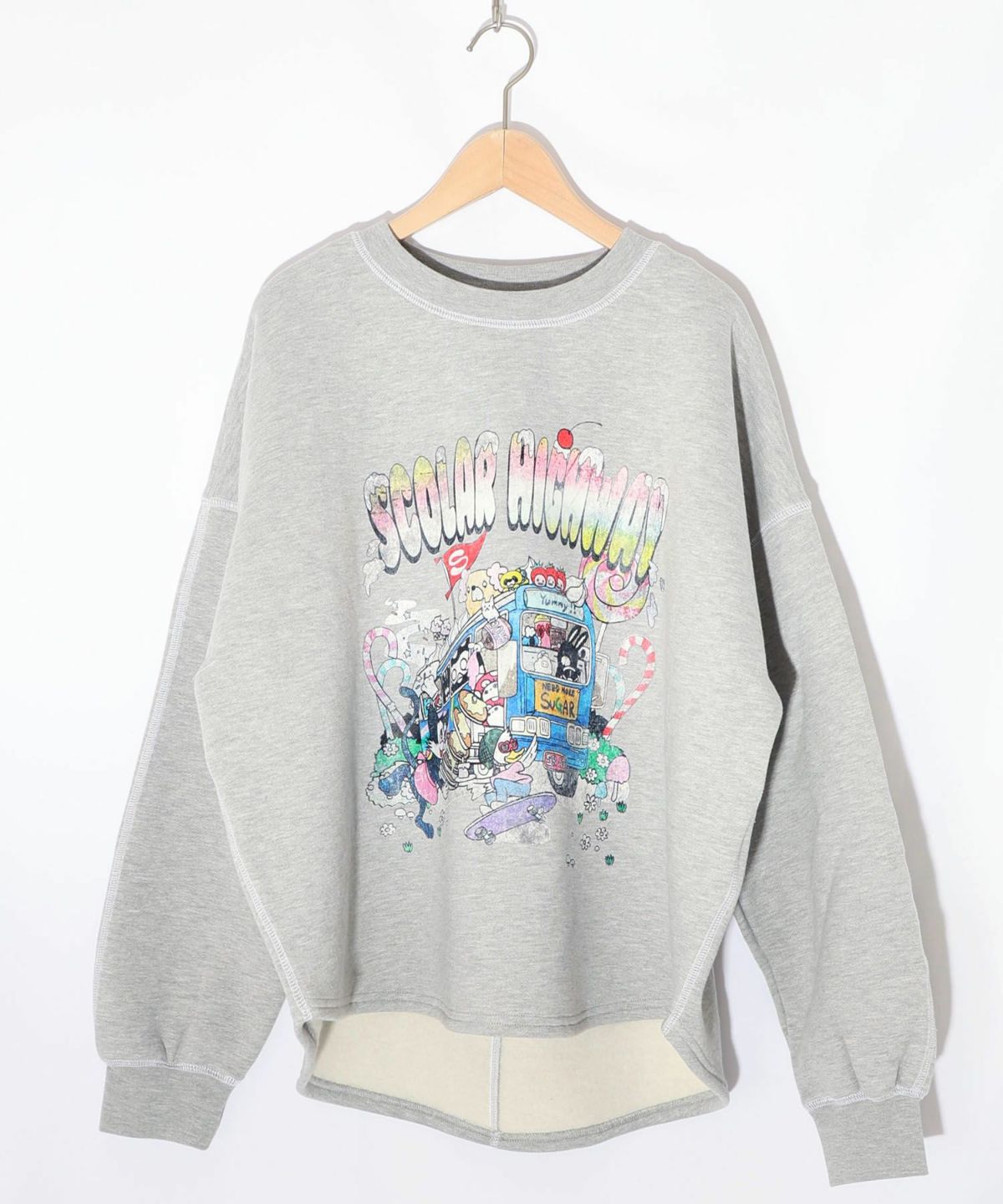 スカラーハイウェイ ヴィンテージ風プルオーバー-11