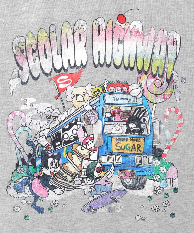 スカラーハイウェイ ヴィンテージ風プルオーバー-13