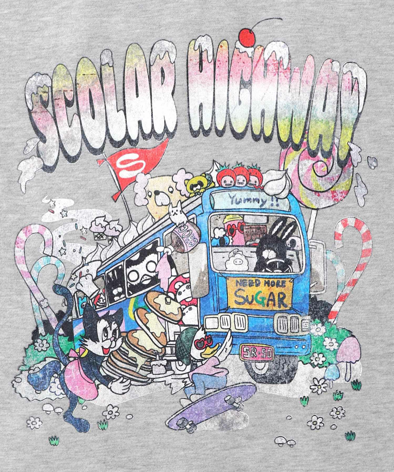 スカラーハイウェイ ヴィンテージ風プルオーバー-13