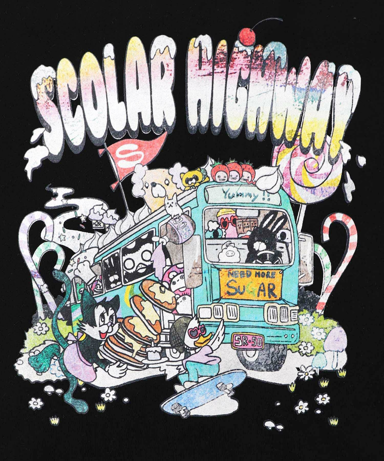 スカラーハイウェイ ヴィンテージ風プルオーバー-16