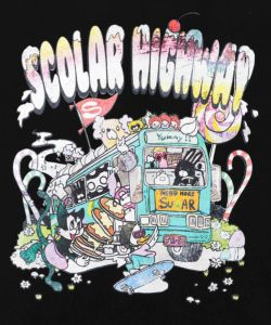 スカラーハイウェイ ヴィンテージ風プルオーバー-16