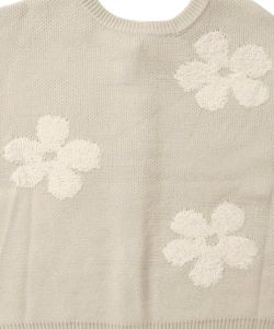 2WAYお花サガラ刺繍ジャガードニットカーディガン-25