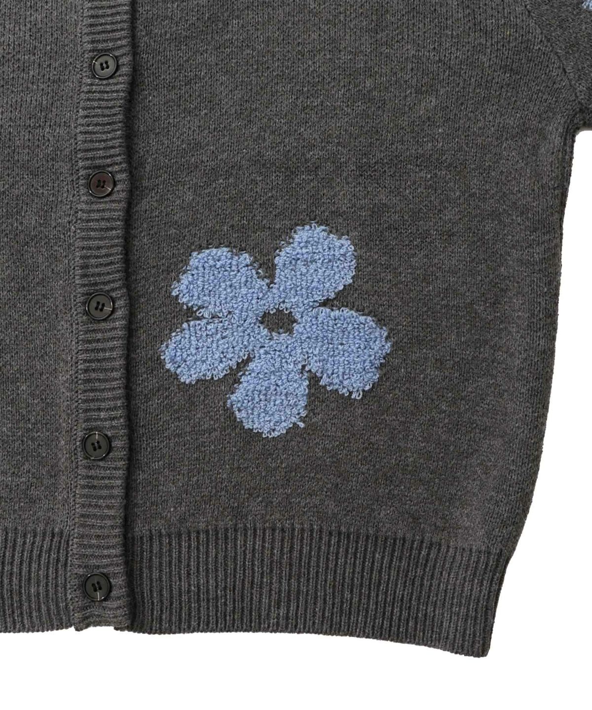 2WAYお花サガラ刺繍ジャガードニットカーディガン-28