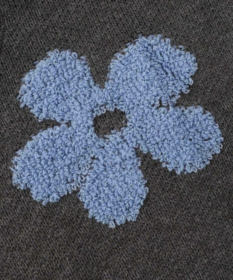 2WAYお花サガラ刺繍ジャガードニットカーディガン-29