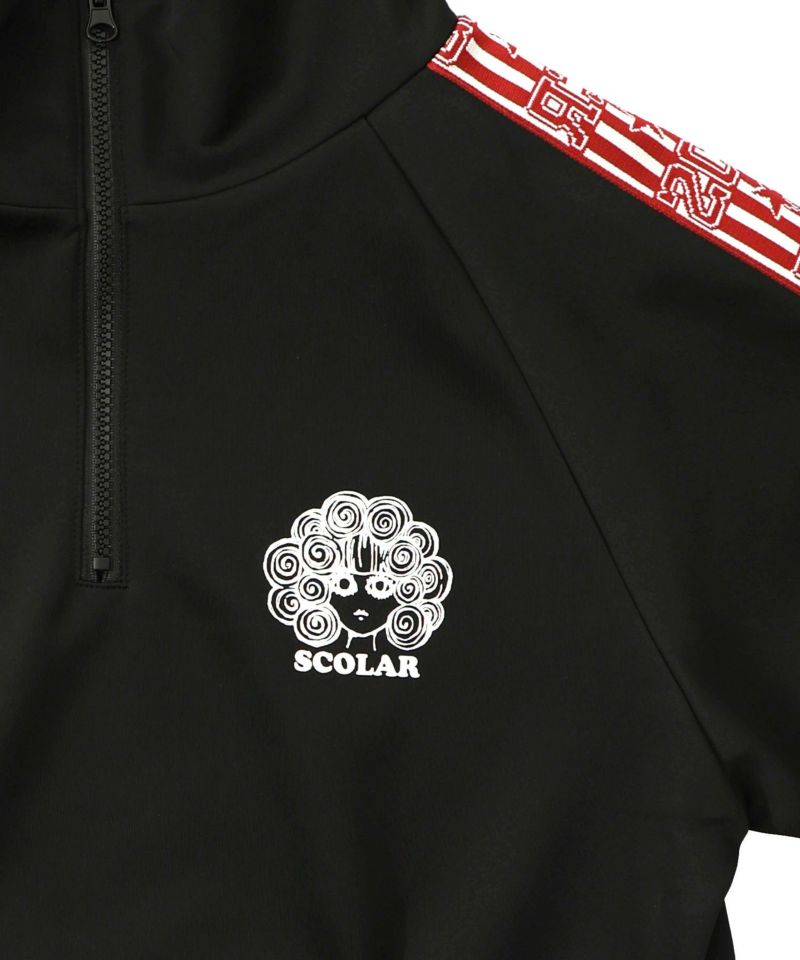 153731：バイカラー異素材 切替ジャージワンピースの通販-ScoLar