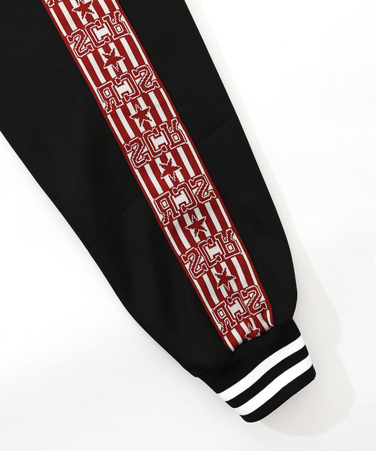 バイカラー異素材 切替ジャージワンピース-15