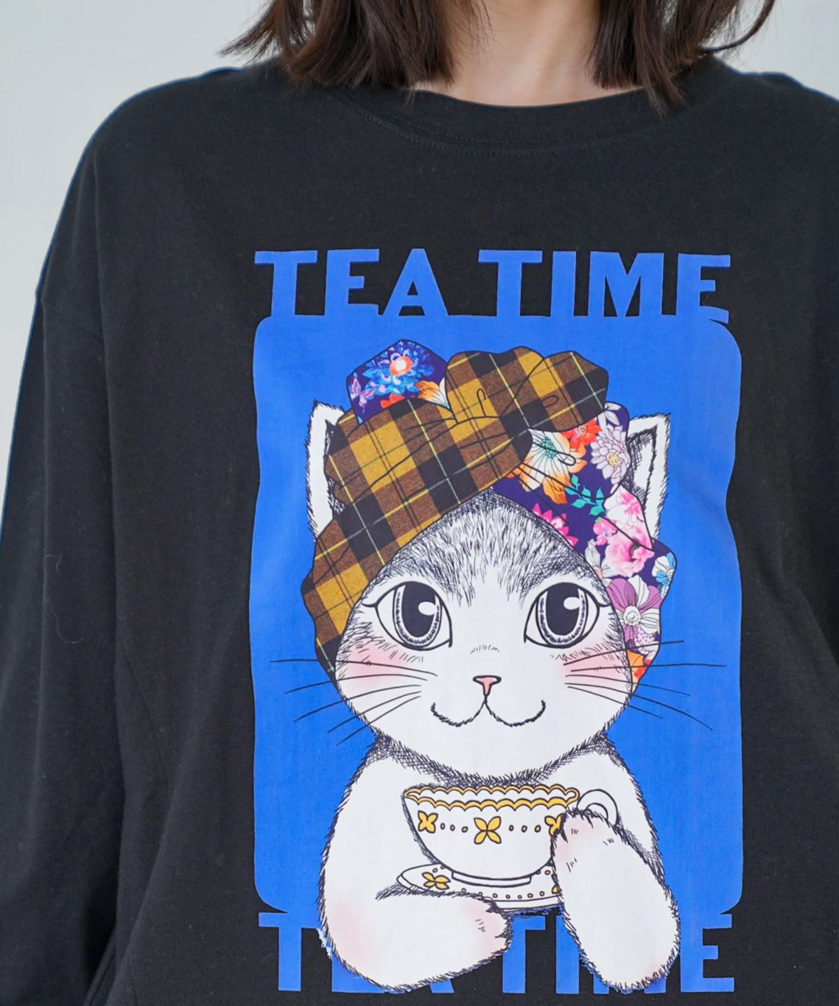 ティータイムターバンネコちゃんプルオーバー-5