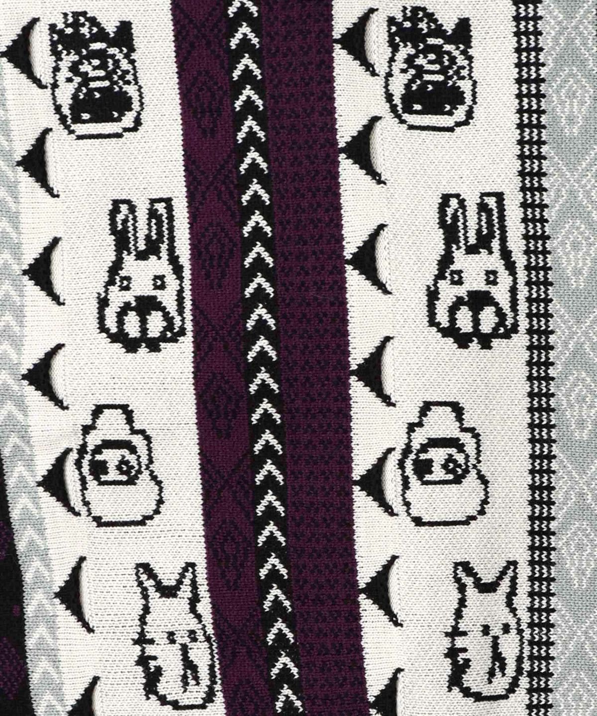 落書き調Parityキャラジャガード3Dニットカーディガン-15