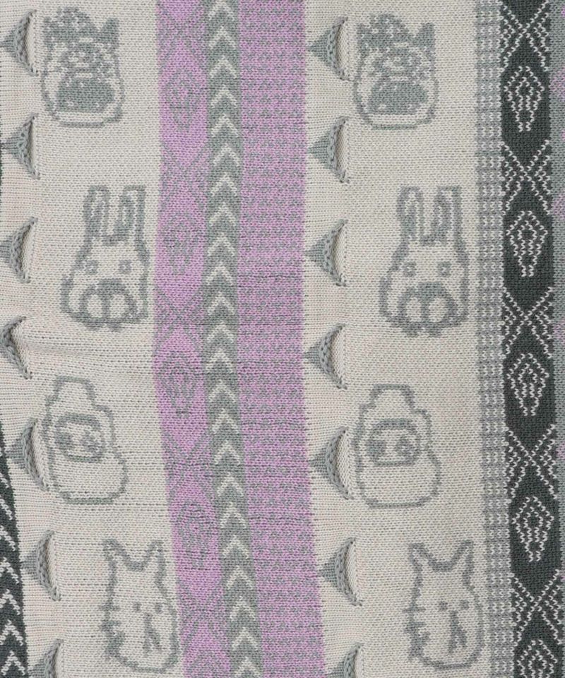 落書き調Parityキャラジャガード3Dニットカーディガン-17