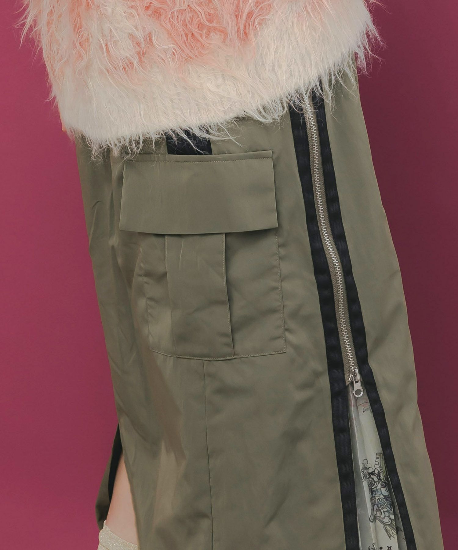 553273：雪の結晶×星座×楽器柄 2wayカーゴスカートの通販-ScoLar