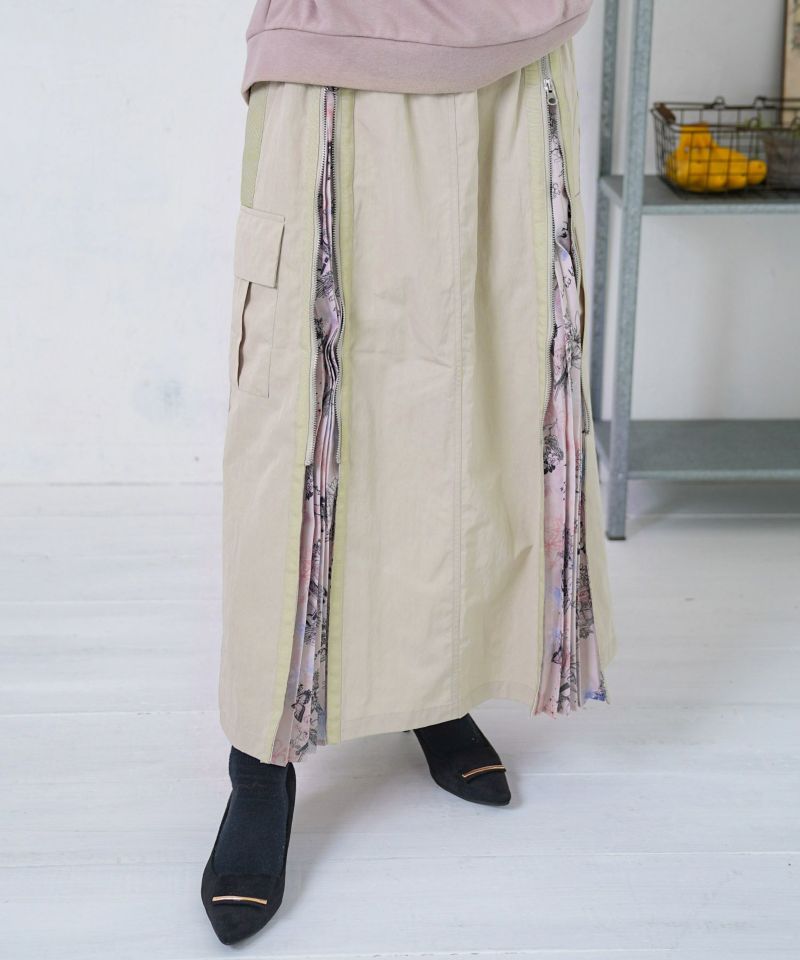 雪の結晶×星座×楽器柄 2wayカーゴスカート-8