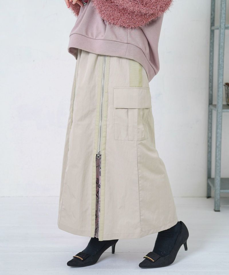 雪の結晶×星座×楽器柄 2wayカーゴスカート-10