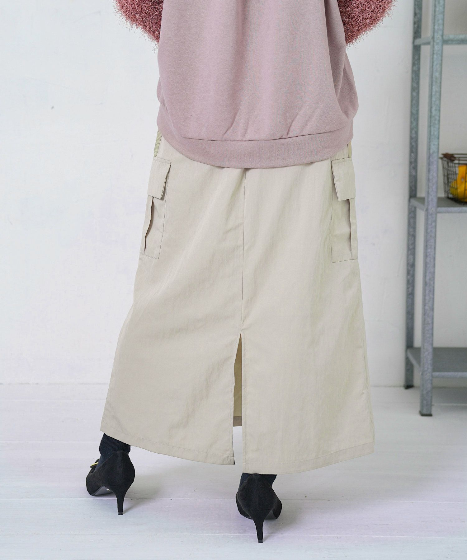 雪の結晶×星座×楽器柄 2wayカーゴスカート-12