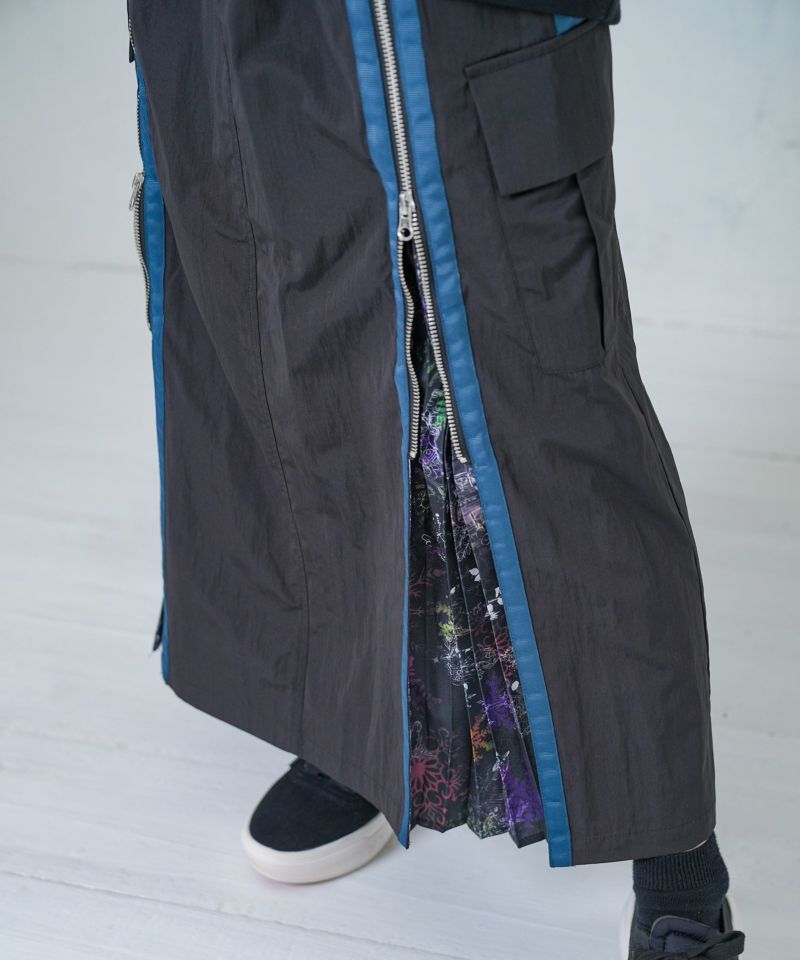 雪の結晶×星座×楽器柄 2wayカーゴスカート-18