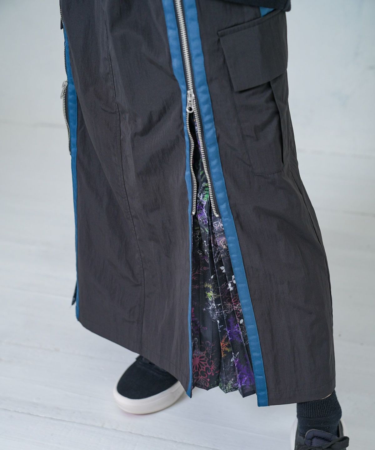 雪の結晶×星座×楽器柄 2wayカーゴスカート-18