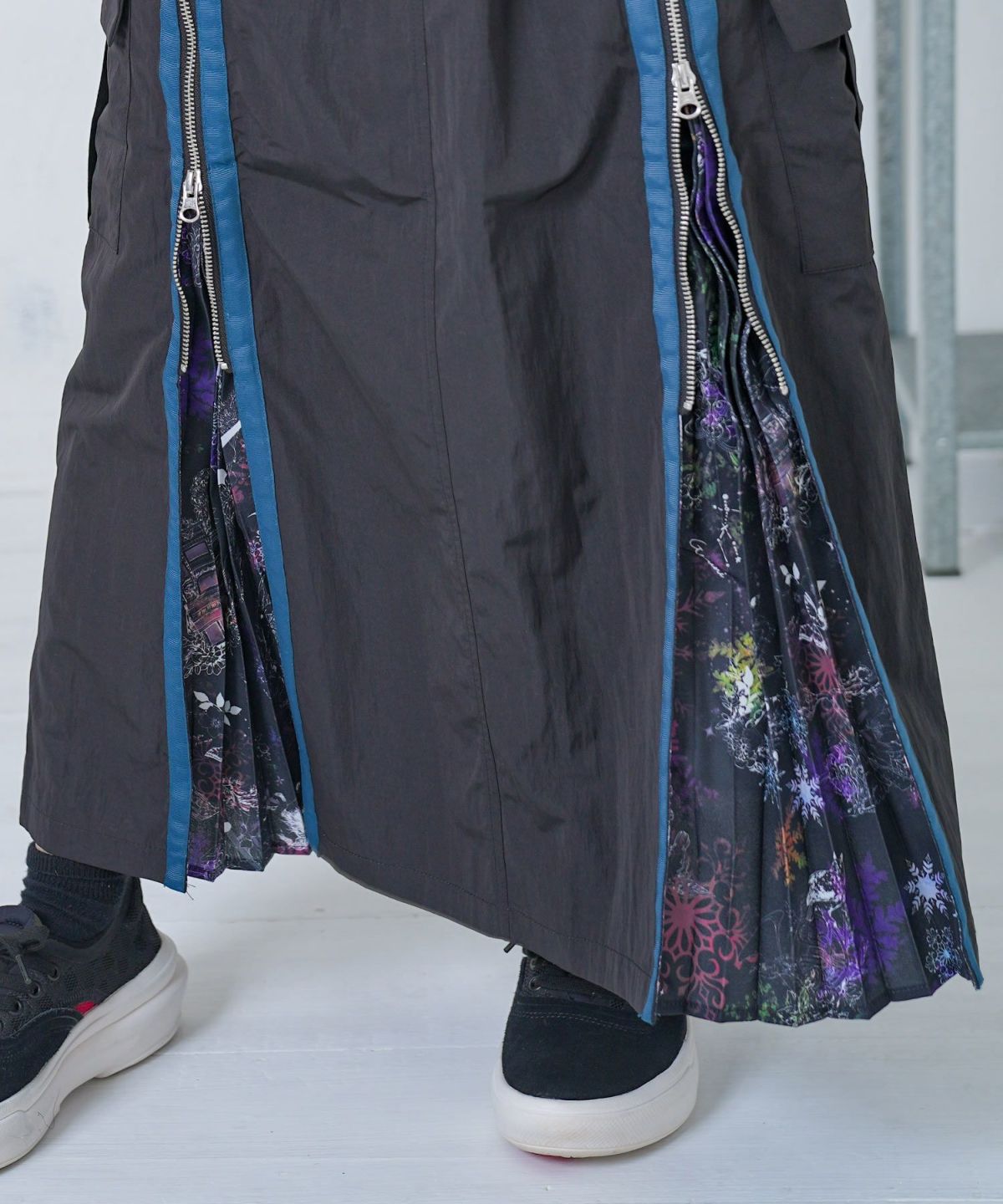 雪の結晶×星座×楽器柄 2wayカーゴスカート-19