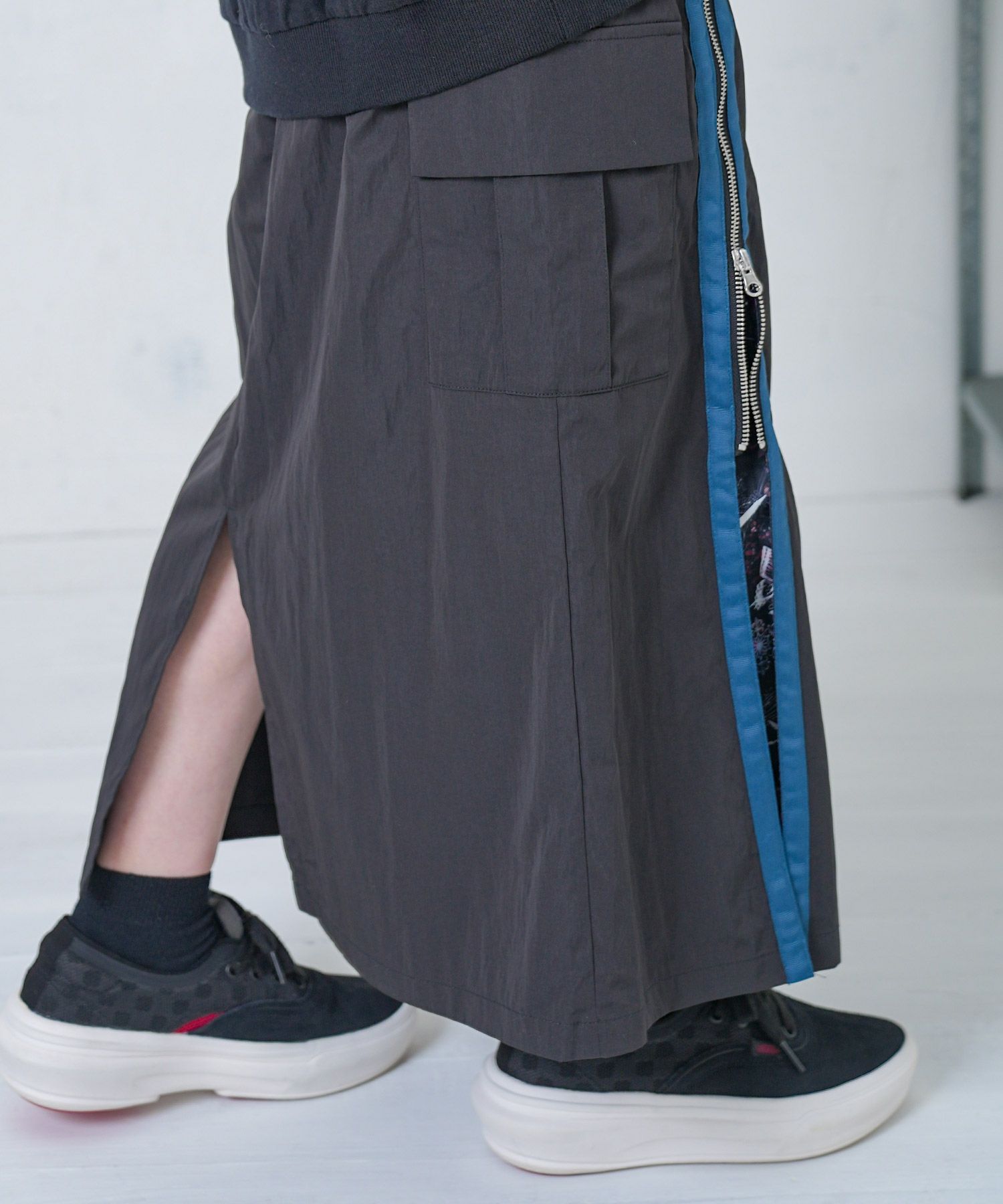 雪の結晶×星座×楽器柄 2wayカーゴスカート-20