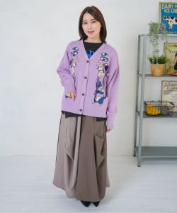 【美品】RRL ⭐︎ 厚手 ニット セーター ジャガード 153727：風船ネコちゃんジャガードニットカーディガンの通販-ScoLar