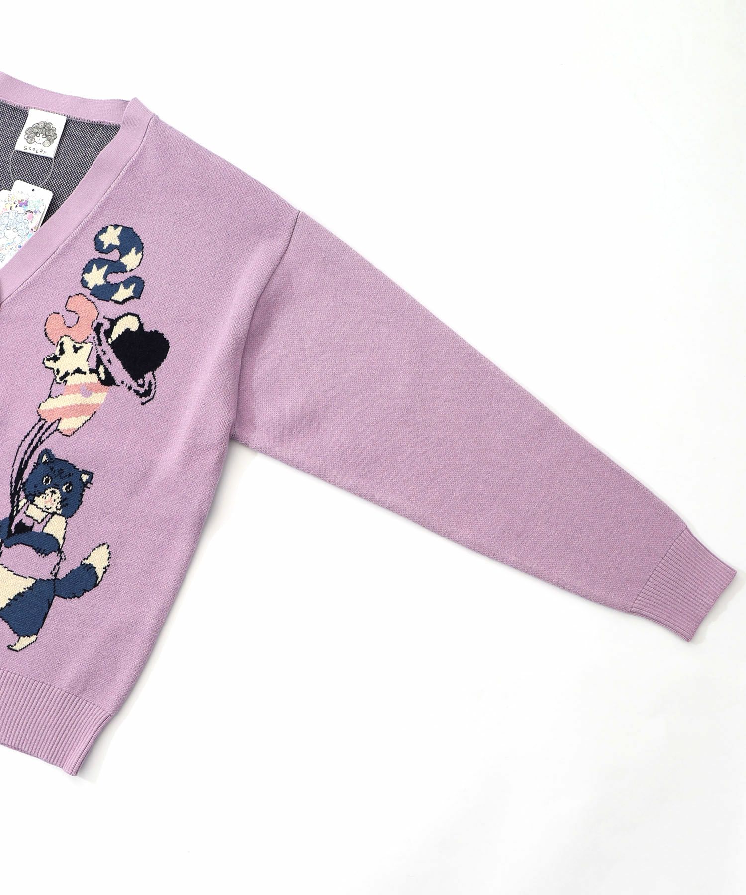 風船ネコちゃんジャガードニットカーディガン-21